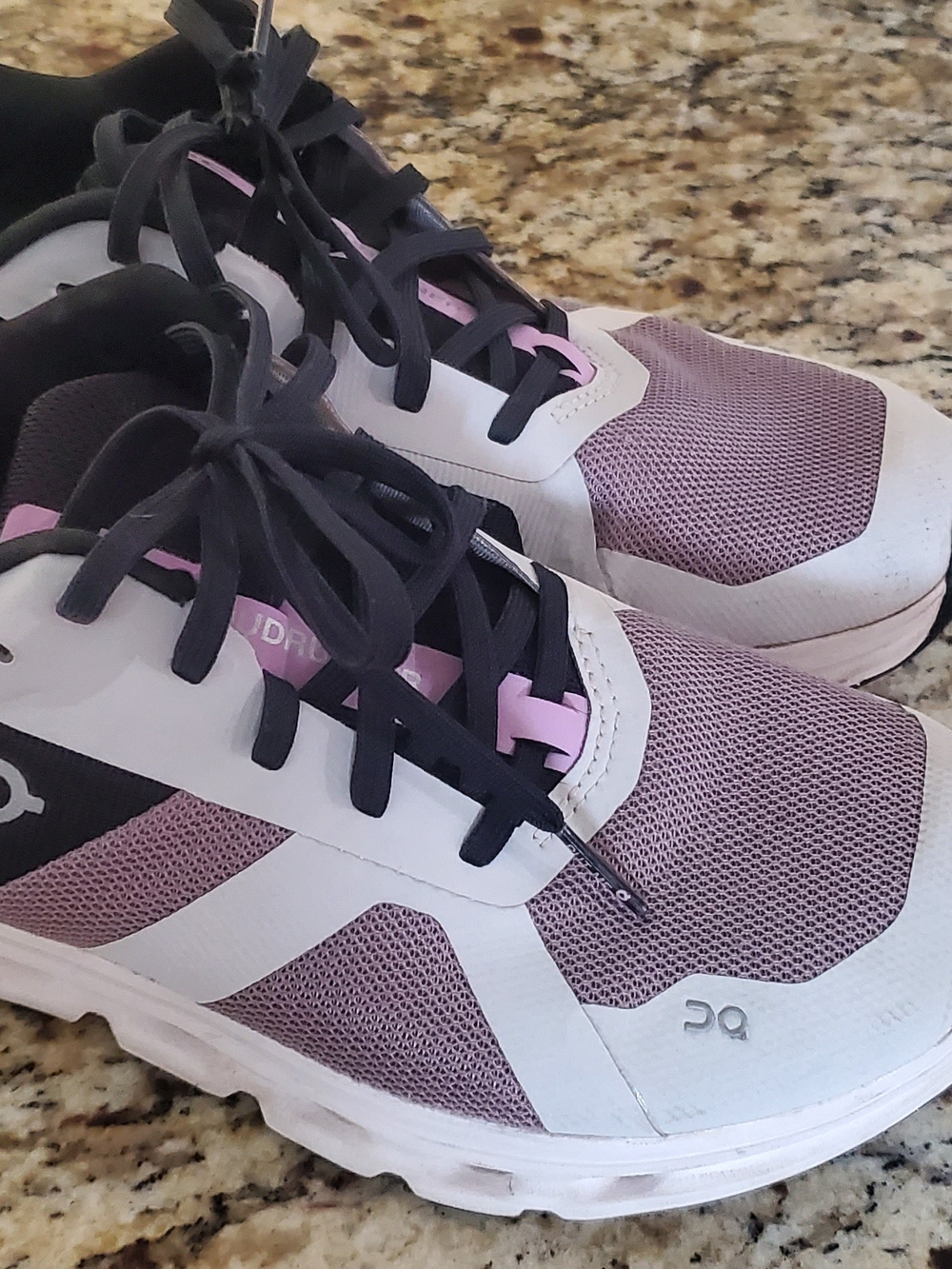 On Running Cloud Women's Running Sneakers in Lavender and White